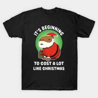 It's begining to cost a lot like Christmas Capybara Christmas T-Shirt